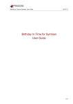 Birthday In Time for Symbian. User manual