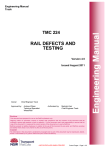TMC 224 - Rail defects and testing