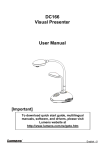 DC166 Visual Presenter User Manual