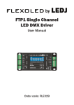 FTP1 Single Channel LED DMX Driver