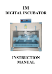 IM Digital Incubator User Manual