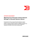 Migrating from Brocade IronView Network Manager to Brocade