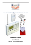 GSM Alarm System User Manual