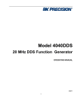 4040DDS User Manual