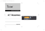 ICOM IC-400PRO Instruction Manual