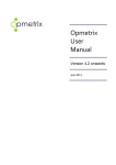 Opmetrix User Manual