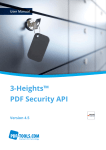 3-Heights™ PDF Security API, User Manual