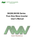 SK200,SK350 Series Pure Sine Wave Inverter User`s Manual