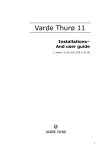 Thuroe 11 User manual