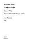 Euro Rack Series Classic VCA User Manual