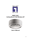 WAP-3101 Ceiling Mount PoE Wireless AP User`s Manual