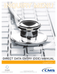 DIRECT DATA ENTRY (DDE) MANUAL