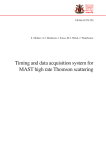 Timing and data acquisition system for MAST high rate