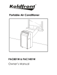 Portable Air Conditioner Owner`s Manual