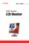 Xerox XA3-17 Monitor User Guide Manual Operating Instructions