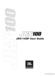 JRX118SP User Guide
