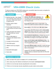 VR4-UWM Deployment Checklist