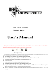 Using Manual - RGB Laser verkoop