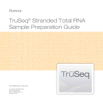 TruSeq Stranded Total RNA Sample Preparation Guide 15031048 E