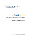 BuildSoft® Year End Close-Out Procedures