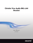 Christie Vive Audio BKL-LA4 Bracket User Manual