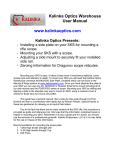 Kalinka Optics Warehouse User Manual www.kalinkaoptics.com