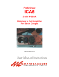 ICA5 - Load and Force Cells, Indicators and Signal Conditioners at