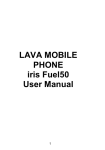 LAVA MOBILE PHONE iris Fuel50 User Manual