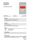 User manual ALFA 15 and ALFANET 15