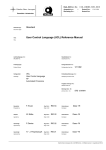 User Control Language (UCL) Reference Manual