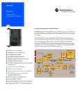MCPN750 CompactPCI Peripheral Processor data sheet