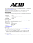 ACID User Manual