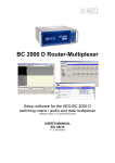BC 2000 D Router-Multiplexer