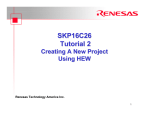 SKP16C26 Tutorial 2 - Personal Web Pages