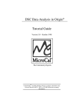 DSC Data Analysis in Origin® Tutorial Guide