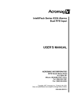 USER`S MANUAL