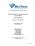 ISAT-100 Specifiations, Operating Instructions and Install