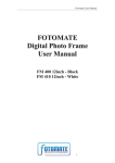 FOTOMATE Digital Photo Frame User Manual