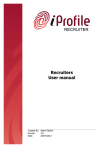 Recruiters User manual