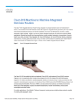 Cisco 819 Machine to Machine Integrated Services Routers