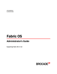 Fabric OS Administrator`s Guide