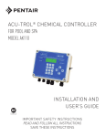 acu-trol® chemical controller for pool and spa model ak110