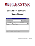 Orion FBoot Software Users Manual
