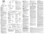 USER`S MANUAL LOCATIONS TO AVOID FOR