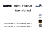 HDMI SWITCH User Manual