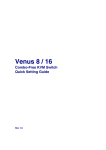 Venus 8 / 16 Combo-Free KVM Switch Quick Setting Guide