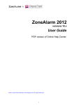ZoneAlarm 2012 versions 10.x