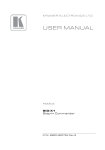 USER MANUAL - Kramer Electronics