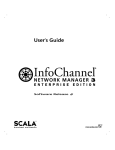 Scala InfoChannel Network Manager 3 Enterprise Edition User`s