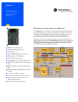 Emerson Network Power / Motorola MVME2600 Datasheet
